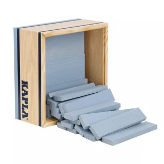 KAPLA Steine 40er Box QUADRATE Grau